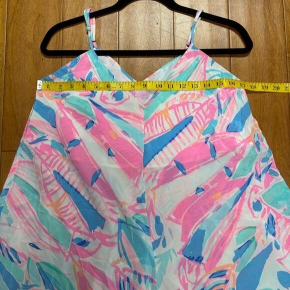 Lilly Pulitzer Womens Floral Slip Cami Dress Size S Flowy Hippie Flirty Light - Picture 9 of 10